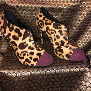 Leopard booties